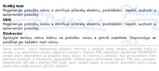 Příbalový leták - DERMEDIC Cicatopy regenerační krém na ruce 75ml