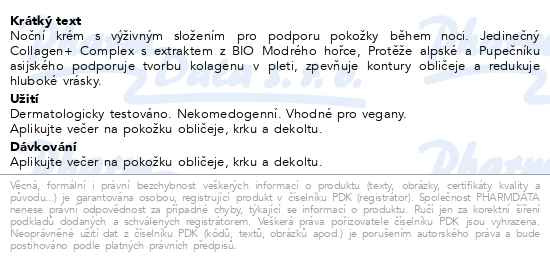 Příbalový leták - WELEDA Lift.noč. kr.Mod.hořec/Protěž alp. BIO 40ml