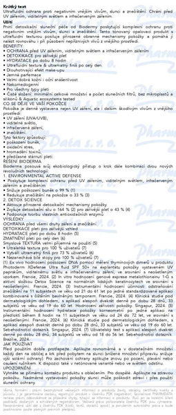 Příbalový leták - BIODERMA Photoderm Xdefense fluid velmi světlý SPF50+ 40ml