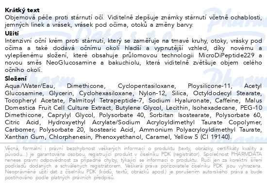 Příbalový leták - Neostrata Intensive Eye Therapy (nové složení s MicroDiPeptide229)y 15g
