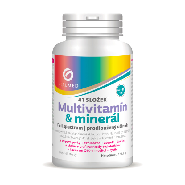 Multivitamín Minerál tbl 60+30 Galmed kopie