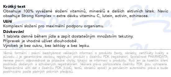 Příbalový leták - GS Extra Strong Multivitamin 30 tablet