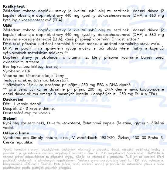 Příbalový leták - Beggs Omega-3 EPA+DHA cps.90