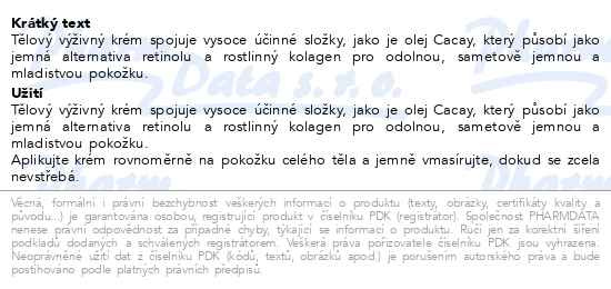 Příbalový leták - Sol de Janeiro Beija Flor Elasti tělový krém 75ml