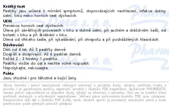 Příbalový leták - Müllerovy pastilky mix bez cukru 3x12ks ZP