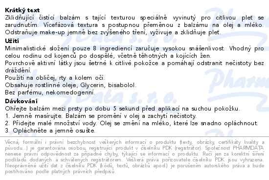 Příbalový leták - ISISPHARMA Ruboril Cleansing balm 100ml
