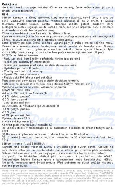 Příbalový leták - BIODERMA Sébium Kerato+ 30ml