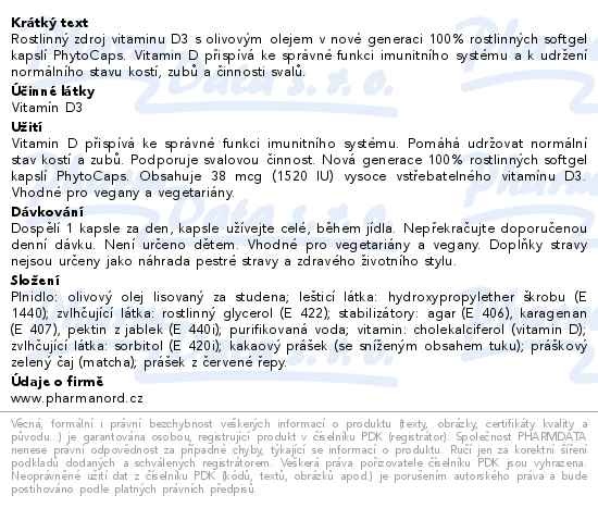 Příbalový leták - Bioaktivní D-Pearls Phyto 38mcg 80 kapslí