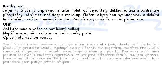 Příbalový leták - Eucerin DermatoClean čisticí gel 200ml 2026