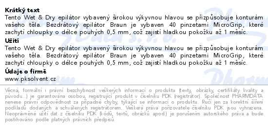 Příbalový leták - Braun Silképil 9 epilátor