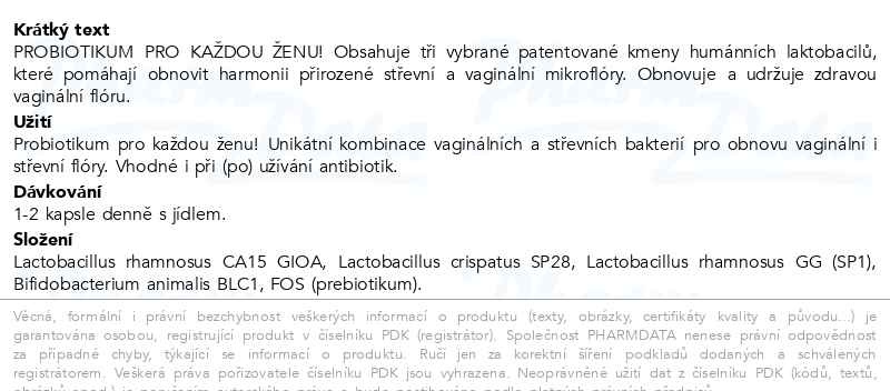 Příbalový leták - GYNIMUN DUAL cps.30