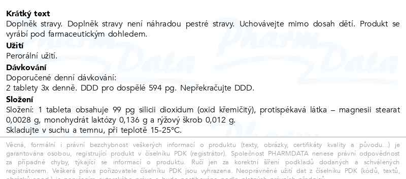 Příbalový leták - Silicea AKH 60 tablet