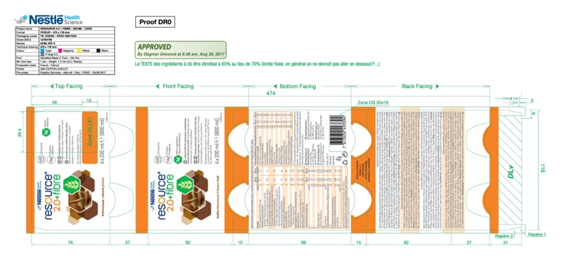 Příbalový leták (SUKL) - Resource 2.0kcal Fibre Kávový por.sol.4x200ml