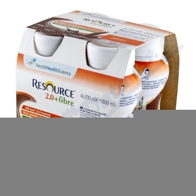 Resource 2.0kcal Fibre Čokoládový por.sol.4x200ml