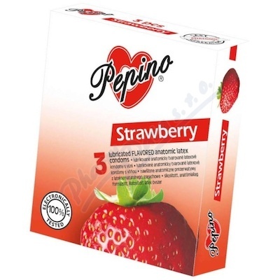 Prezervativ - kondom Pepino Jahoda 3ks