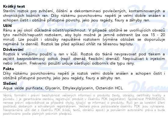 Příbalový leták - Octenilin Wound roztok na výplach ran 350ml