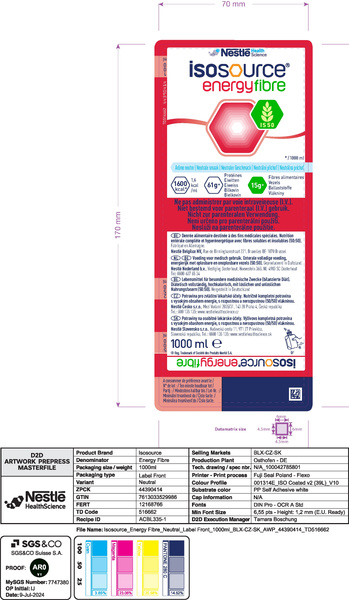 Příbalový leták (SUKL) - Isosource Energy Fibre Neutrální 1000ml
