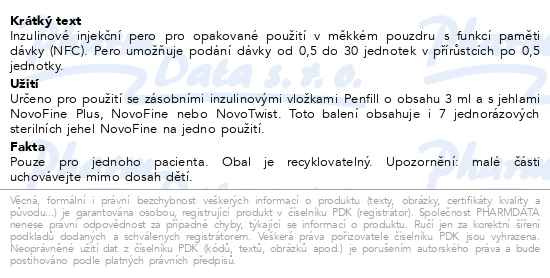 Příbalový leták - NovoPen Echo Plus Red copack