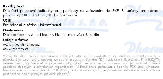 Příbalový leták - iD Pants Large Maxi 5531380100 10ks