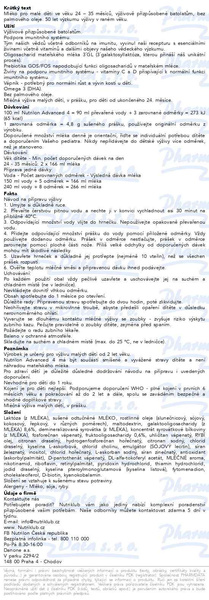 Příbalový leták - Nutrilon Advanced 4 2x500g