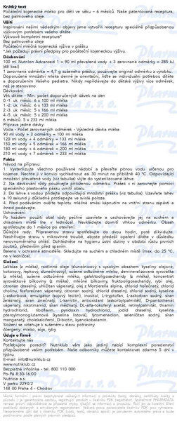 Příbalový leták - Nutrilon Advanced 1 350g