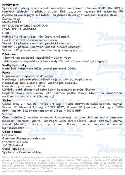 Příbalový leták - Magnesium B-komplex RAPID šumivé tablety tbl.20