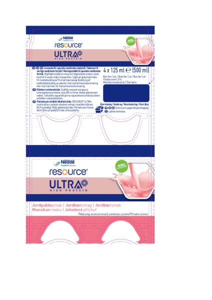 Příbalový leták (SUKL) - Resource Ultra + HP Jahodový por.sol.4x125ml