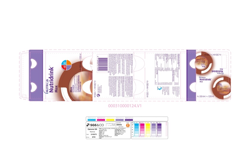 Příbalový leták (SUKL) - Nutridrink Max s příchutí čokoládovou por.sol.4x300ml