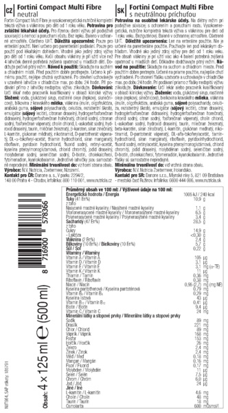 Příbalový leták (SUKL) - Fortini Compact MF neutral por.sol.4x125ml