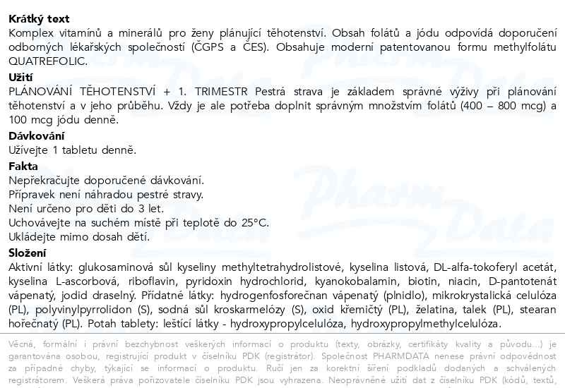 Příbalový leták - Chytré miminko superfolin 1 PLAN cps.30