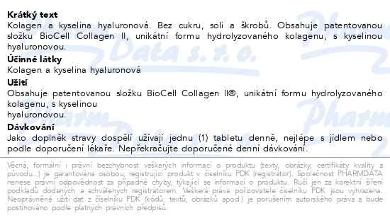 Příbalový leták - Solgar Kolagen s kyselinou hyaluronovou tbl.30