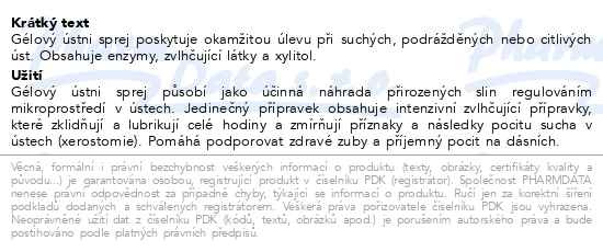 Příbalový leták - bioXtra ústní sprej gelový 50ml