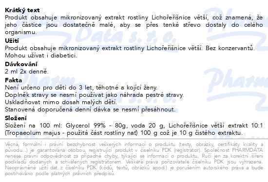 Příbalový leták - Edenpharma Lichořeřišnice větší roztok 100ml