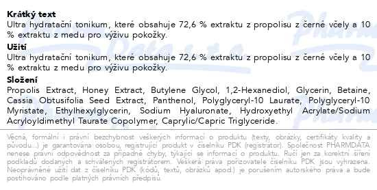 Příbalový leták - COSRX Hydratační tonikum s propolisem 150ml