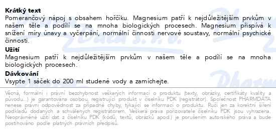 Příbalový leták - Additiva Magnesium 375mg nápoj pomeranč 20x4.6g