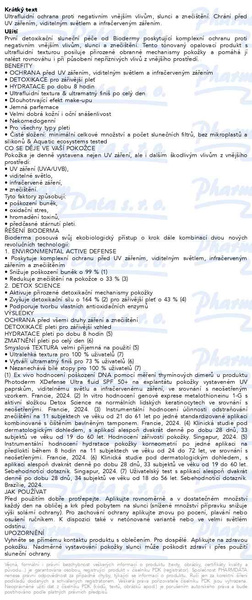 Příbalový leták - BIODERMA Photoderm Xdefense fluid světlý SPF50+ 40ml