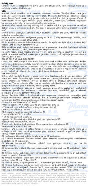 Příbalový leták - BIODERMA Sensibio H2O 250ml
