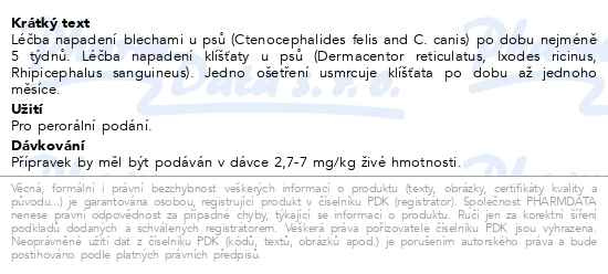 Příbalový leták - Frontpro 28.3mg 4-10kg, 3 žvýkací tablety