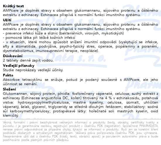 Příbalový leták - AMPCARE 30 tablet
