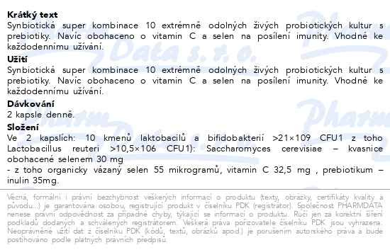 Příbalový leták - GS Probiotic Strong 30+10 kapslí