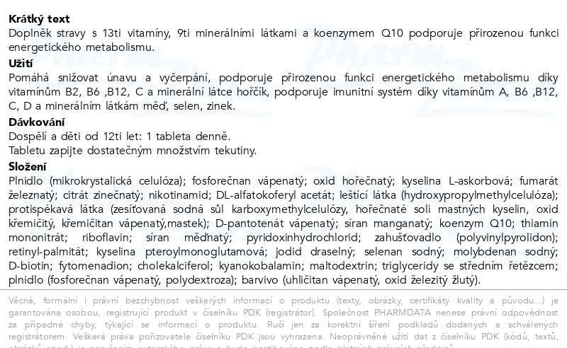 Příbalový leták - Supradyn CoQ10 Energy 90 tablet
