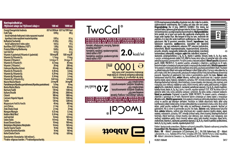 Příbalový leták (SUKL) - TwoCal por.sol.1x1000ml