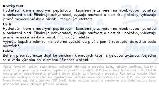 Příbalový leták - MediPeel hydratační krém 50ml