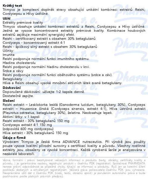 Příbalový leták - ADVANCE Trimyco 60 kapslí