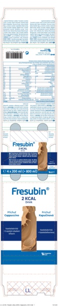 Příbalový leták (SUKL) - Fresubin 2kcal drink cappuccino por.sol.4x200ml