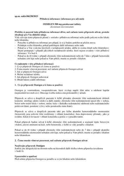 Příbalový leták (SUKL) - Osmigen 500mg tbl.flm. 30
