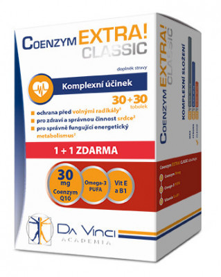 Coenzym EXTRA! Classic30mg DaVinci tob.30+30ZDARMA RGB.jpg