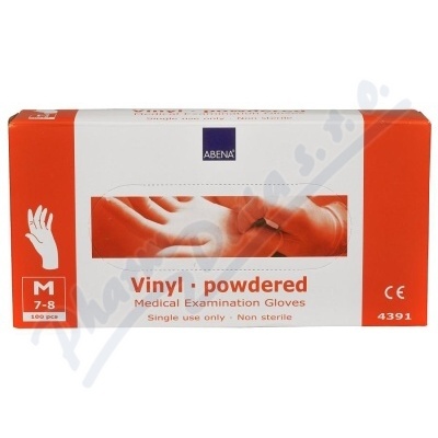 Rukavice vyšetřovací Vinyl M 100ks 4391