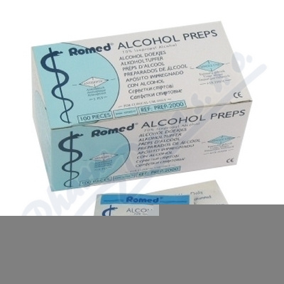 Alcohol Preps dezinfekční tampony - čtverečky100ks