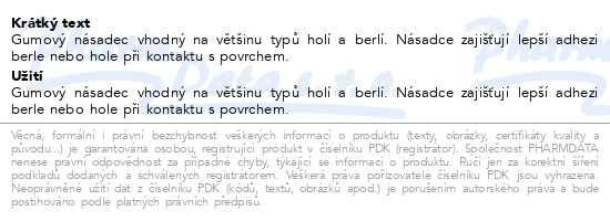 Příbalový leták - Násadec na berle č.6 cm 3217